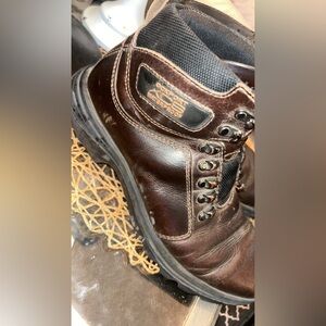 brown Rockport XCS Cold Springs Elkhart waterproof boots.